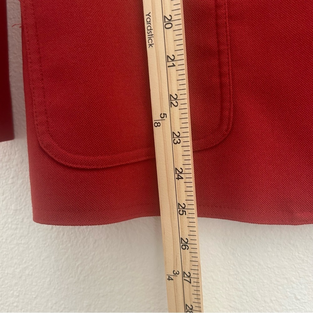 Vintage 70's Action Country by Trissi Cherry Tomato Red Blazer Jacket Size Small - Picture 10 of 12